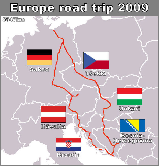 Europe road trip 2009